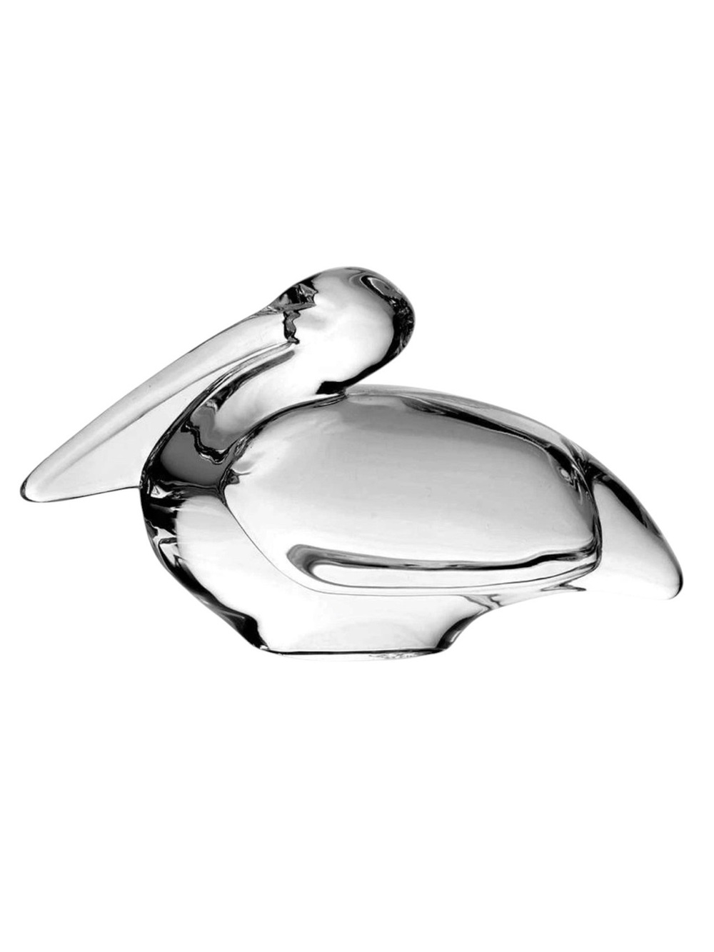 Baccarat Crystal Pelican Figurine Paperweight 3"x 5" France